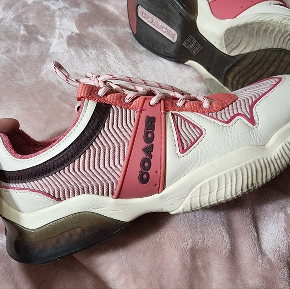 Coach pink Sneakers size 8 womens - Picture 1 of 11